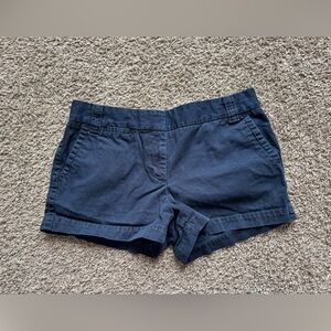 J. Crew Women's Chino Shorts Navy Blue 3 inch inseam